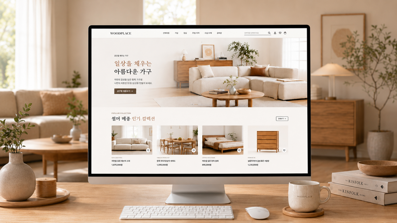 WoodPlace 메인 페이지